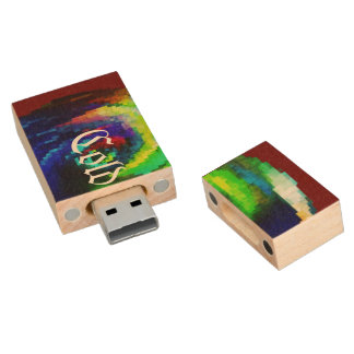 "WoodenSync: Natural style, digital power." Wood Flash Drive