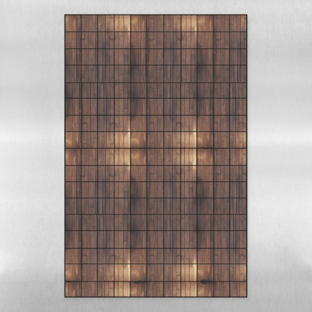 WoodFloor Gridmap Magnetic Dry Erase Sheet (Vertical)