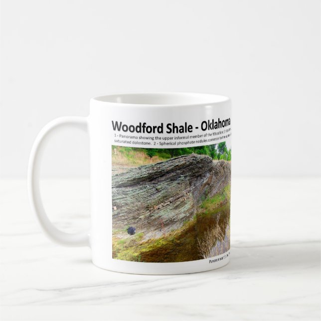 Woodford Shale XII - Outcrop Characterization Coffee Mug (Left)