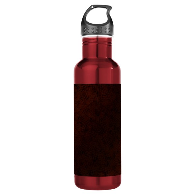 Woodgrain Camo Stainless Steel Water Bottle (Front)