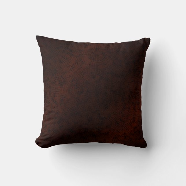 Woodgrain Camo Throw Pillow (Front)