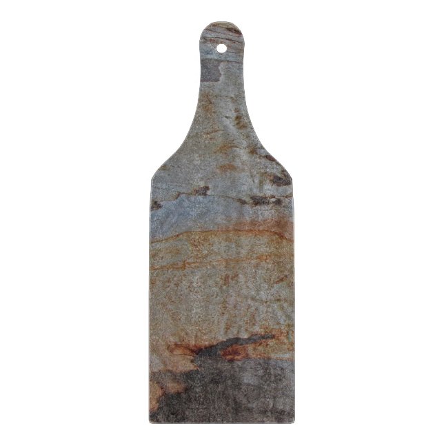 Woodgrain Horizontal Stripe Tree Bark Photo Nature Cutting Board (Front)