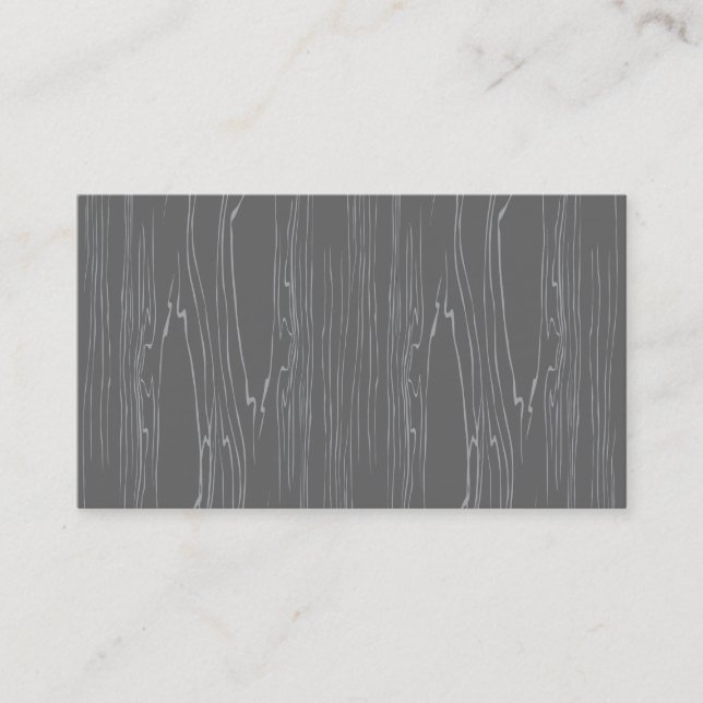 Woodgrain in Gray Business Card (Front)