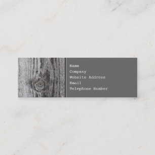 Woodgrain Picture. Mini Business Card
