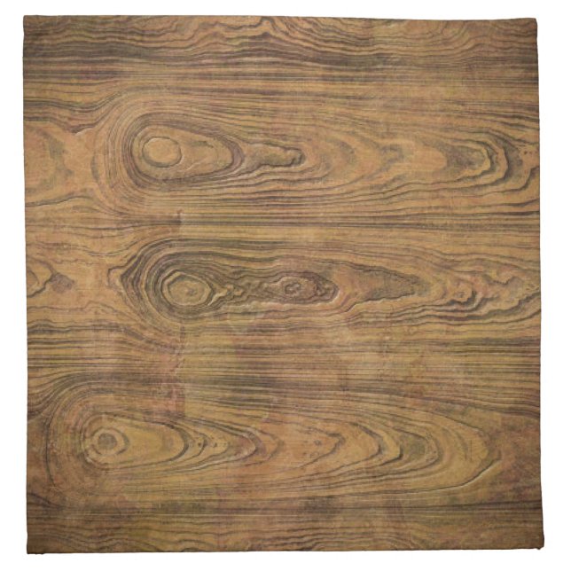 Woodgrain Rustic Country cowboyWedding Cloth Napkin (Front)