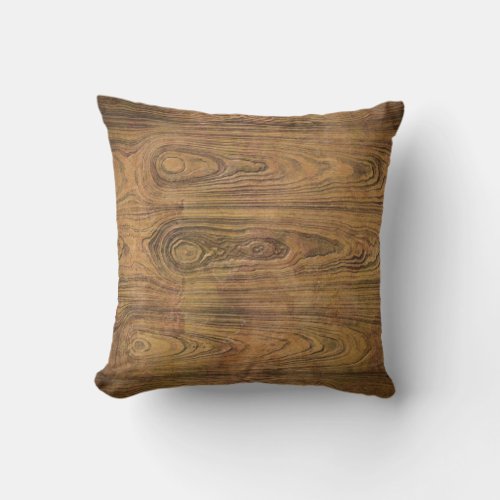 Woodgrain Rustic Country cowboyWedding Throw Pillow