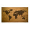 Woodgrain Textured World Map