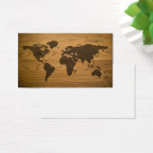 Woodgrain Textured World Map (Desk)