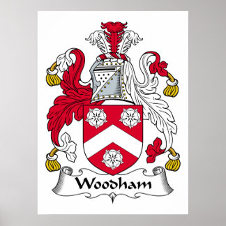 Woodham Family Crest Poster