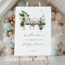 Woodland Adventure Awaits Baby Shower Welcome