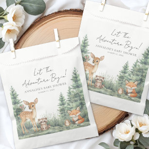 Woodland Adventure Baby Shower Favor Bag