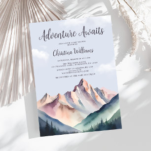 Woodland Adventure Baby Shower Invitation