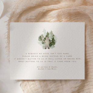 Woodland Adventure Gender Neutral Baby Shower Enclosure Card