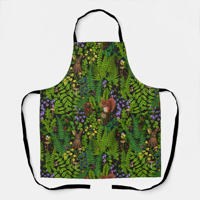 Woodland amimals and plants apron (Front)