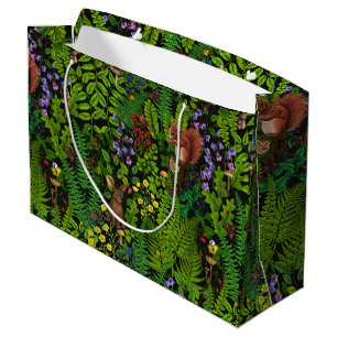 Woodland amimals and plants large gift bag