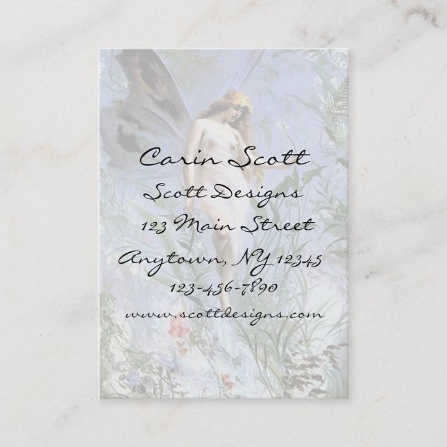 Woodland Angel Business Card (Front)