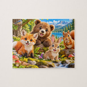 Woodland Animal Adventure Jigsaw Puzzle