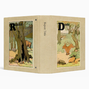 Woodland Animal Alphabet Binder