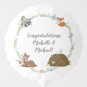 Woodland Animal Baby Shower Balloon
