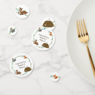 Woodland Animal Baby Shower Confetti