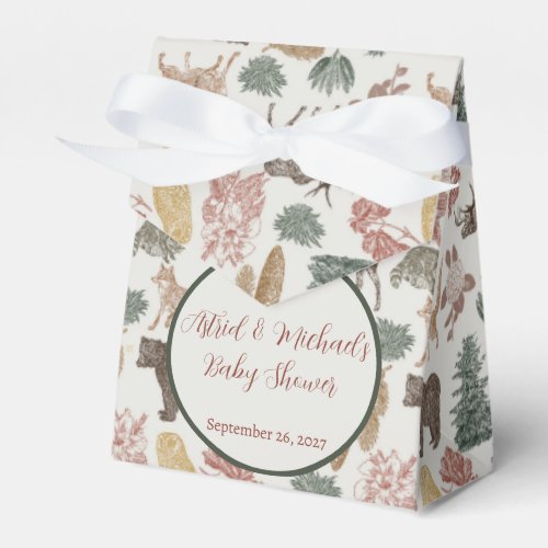 Woodland Animal Baby Shower  Favor Boxes