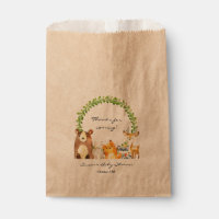 Woodland Animal Baby Shower Treat Favor Bag