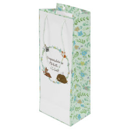 Woodland Animal Baby Shower Wine Gift Bag