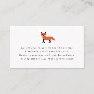 Woodland Animal Book Request Card