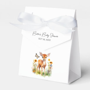 Woodland Animal Deer Baby Shower Favor Boxes