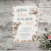 Woodland Animal Deer Owl Baby Shower