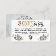 Woodland animal enchanted forest Baby Shower Book Enclosure Card