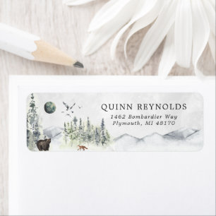 Woodland Animal   Forest Baby Return Address Label