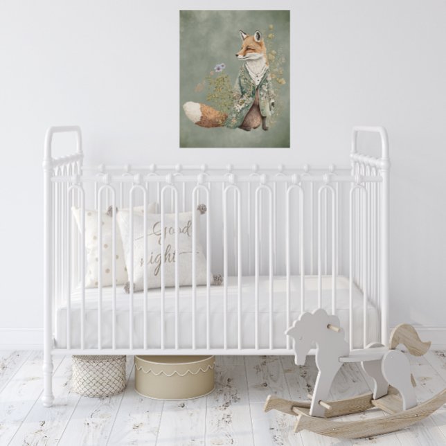 Woodland Animal Fox Rustic Home Decor Faux Canvas Print (Creator Uploaded)