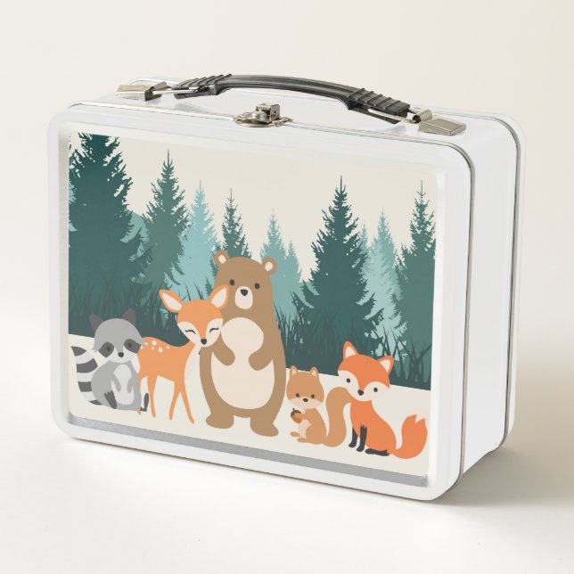 Woodland animal lunch box (Front)
