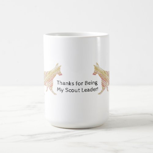 Woodland Animal Thank You Scout Leader Fox Coffee Mug