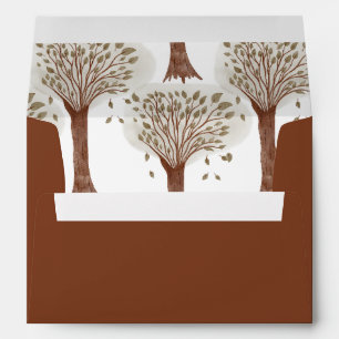 Woodland Animal Theme Baby Shower Envelope