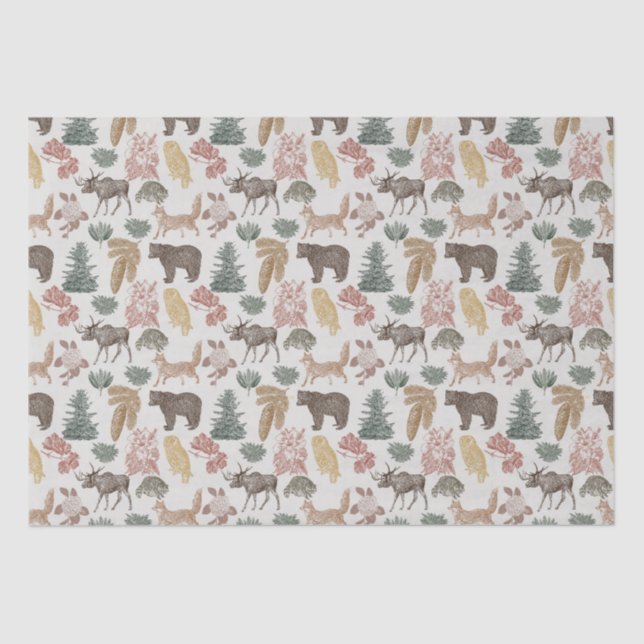 Woodland Animal  Tissue Paper (Front)