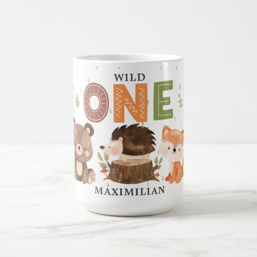 Woodland Animals 1st Birthday  Coffee Mug
