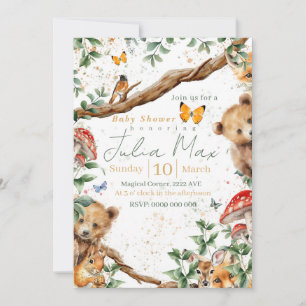 Woodland animals adventure 2 back choises invitation