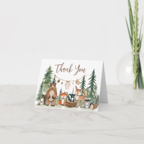 Woodland Animals Adventure Awaits Baby Shower 