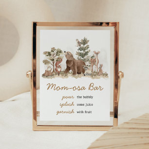 Woodland Animals Adventure Awaits Mom Osa Bar Poster