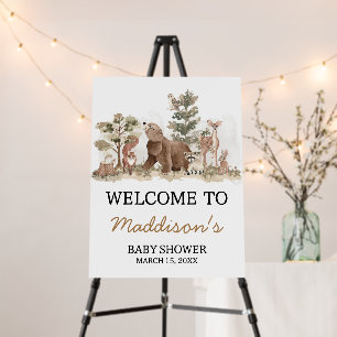 Woodland Animals Adventure Awaits Welcome Sign