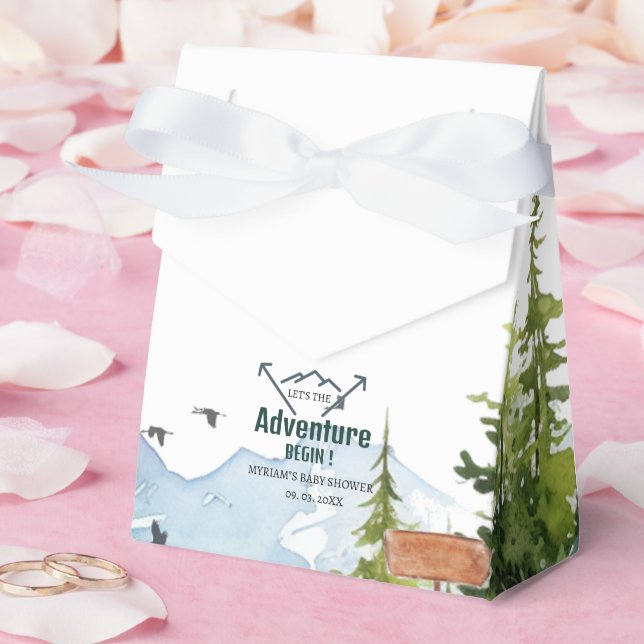 Woodland Animals Adventure Baby Shower Favor Boxes (Wedding)