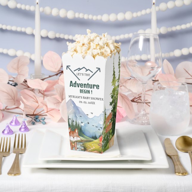Woodland Animals Adventure Baby Shower Favor Boxes (Wedding)