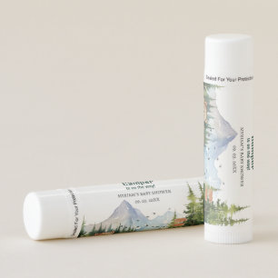 Woodland Animals Adventure Camper Baby Shower Lip Balm