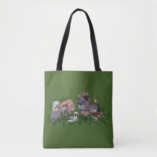 Woodland Animals All Over Print Bag