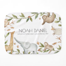 Woodland animals baby burp cloth Woodland animals baby burp cloth