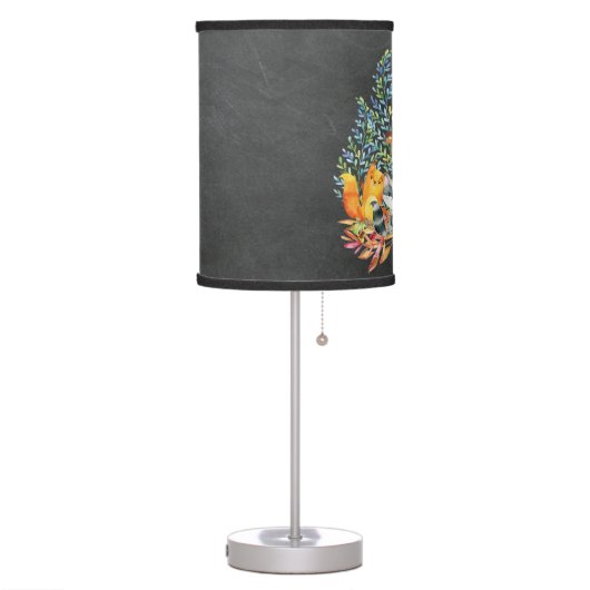 Woodland Animals Baby Girl | Boy Nursery Lamp (Left)