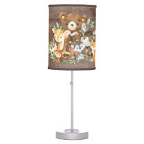 Woodland Animals Baby Girl | Boy Nursery Lamp