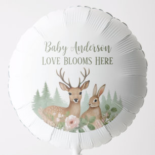 Woodland Animals Baby Shower Balloon